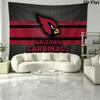 Arizona Cardinals Logo Wall Tapestry Aesthetic Wall Hanging Printed Fabric Blanket Decorative Tapestries for Bedroom Living Room Home Decor