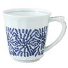 Hamato Hasami Ware Ichimu Kiln Large Octopus Arabesque 398537 Mug, 350ml, Design, Blue, White,