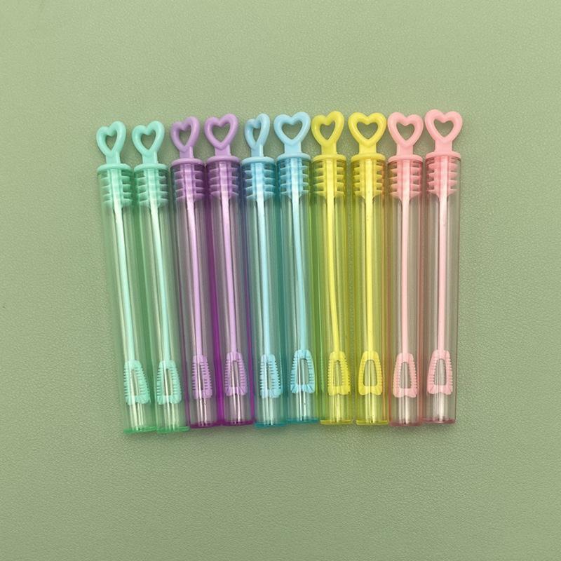 10/12/24 stk Fargerik boblesåpeflaske Hjertestav Tomt rør Barn Bursdagsfest Favoritter Pinata Filler Leker Bryllupsgaver til gjest