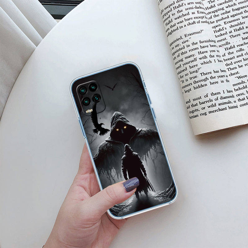 

JO60 Grim Reaper Skull Phone Case for Motorola G34 G32 G31 G14 G84 G62 E32 G24 G72 G71 G73 G85 G200 G60S G60 G52 G51 G50 G42 G41 G32 G30 Moto G14 кукурудзяний