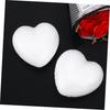 NUOLUX 10 Pieces Foam Balls for Weddings, Mini Egg Foam Balls, Rose Heart Foam Balls, Foam Eggs, White Heart Foam Balls, for Weddings