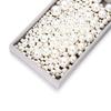 10-300Pcs 4-30mm White ABS Imitation Pearl Half Hole High-gloss Beads for DIY Necklace Earrings Pendants Jewelry Making Supplies