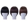 Pretty Girl's Clip On/In Neat Bang Straight Fake Fringe For Bob Hair Style KTB
