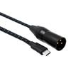 Type C to XLR Cable Nylon Braided Cord Reliable Connections Cord Exceptional Sound Suitable for Smartphones & Tablet
