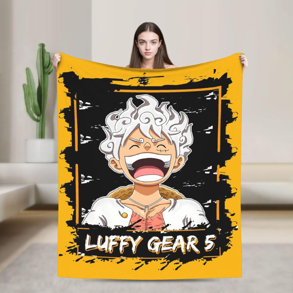 Luffy Blankets The Straw Hat Crew Flannel Awesome Warm Throw Blankets for Bed Sofa Decoration