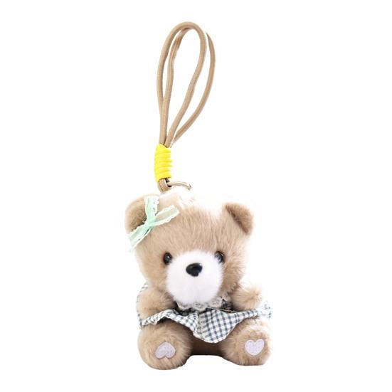 Cute Dress Up Bear Stuffed Bear Pendant Plush Keychain Small for Bag Backpack