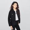 Lee Women's Black Standard Fit Denim Jacket