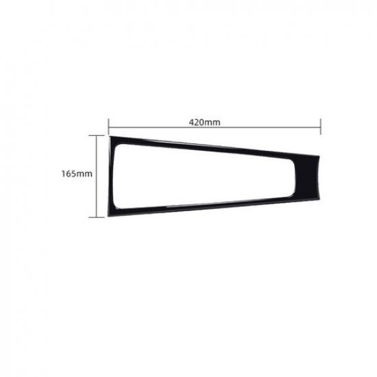 Glossy Piano Black Gear Shift Frame Cover Trim For Porsche 718 Boxster Cayman