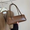 Korean Style PU Shoulder Bag Large Capacity Texture Underarm Bags French Stick Handbag  Winter