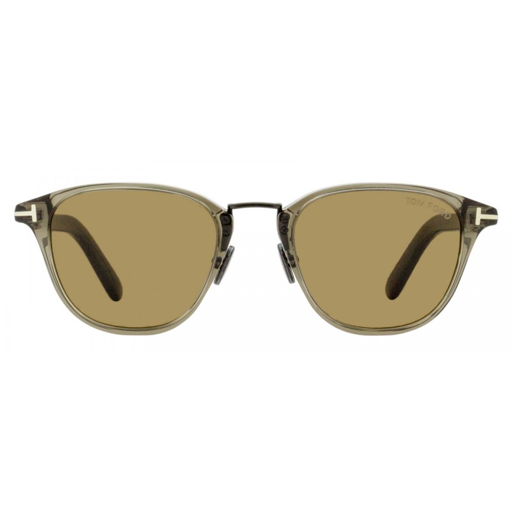 Tom ForD Men S Oval Alt Fit SunglaSSeS 50mm 20j tranSparent Gray Tf1049 D