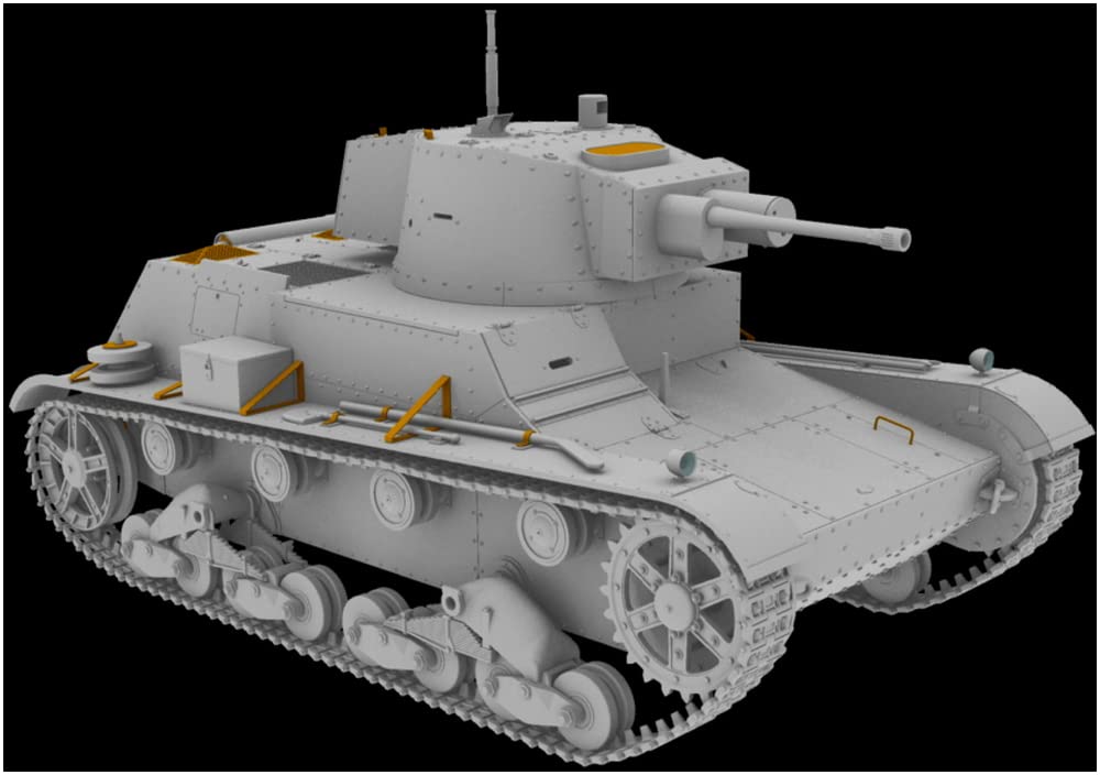 IBG 1/35 Scale Polish Army 7TP Single Turret Tank with 37mm Gun and Full Interior, Plastic Model Kit PB35069