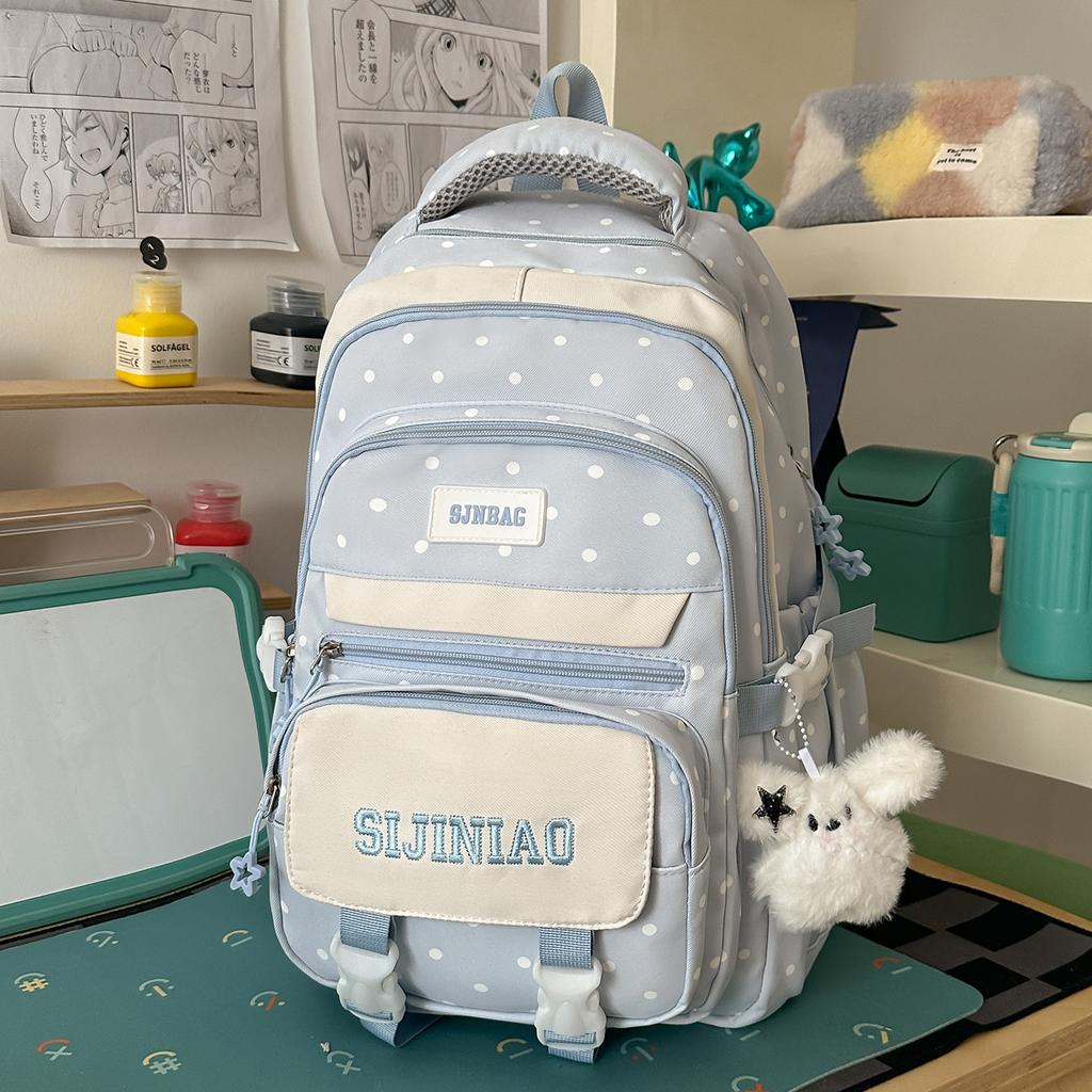 Schoolbag Mori ins high-value, simple and fashionable large-capacity schoolbag, junior high school student backpack, travel backpack