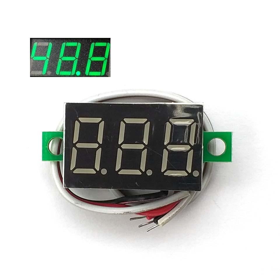 

Міні РК-дисплей 0,36 дюйма Вольтметр Амперметр Вольтметр Амперметр Цифровий DC 2,5-30 В Світлодіодний Міні Цифровий Вольтметр Амперметр зелений