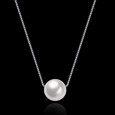 Collier de perles d'eau douce naturelles pour femmes, bijoux fins de mariage, pendentifs en argent Sterling 925, breloque, cadeau d'anniversaire