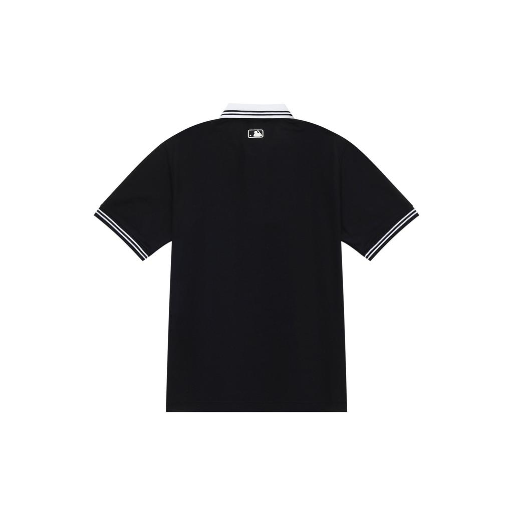 MLB New York Yankees Classic Striped Color Block Logo Casual Sports Short Sleeve Cooling Sun Protection Polo Shirt Unisex Polo Shirts 3APQB0243-50BKS