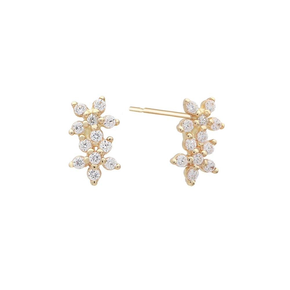 Stacy Flower Earrings Enom4113_S