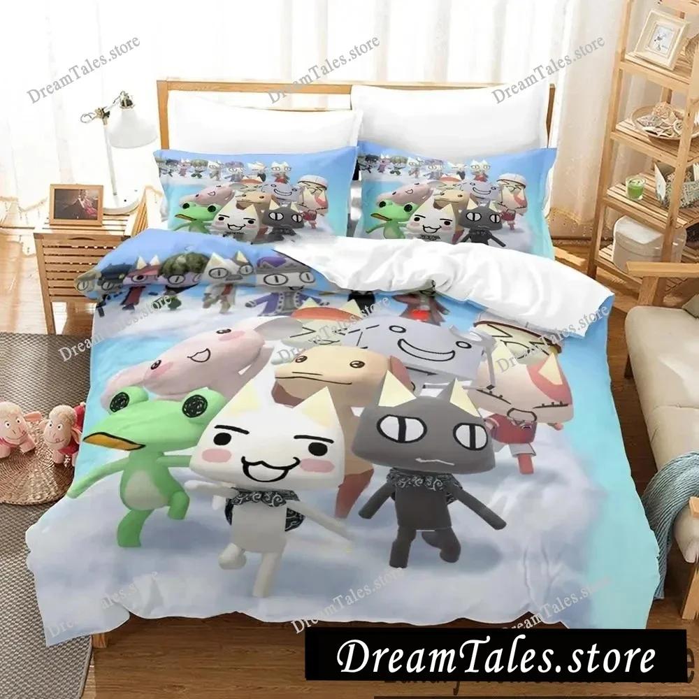 3D Print Toro Inoue Anime Doko Demo Issyo Bedding Set Boys Girls Twin Queen King Size Duvet Cover Pillowcase Bed Boys Adult