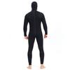 7mm Full Wetsuit Men Women Warm Thermal Surf Diving Suit Hooded Front Zip Black Neoprene