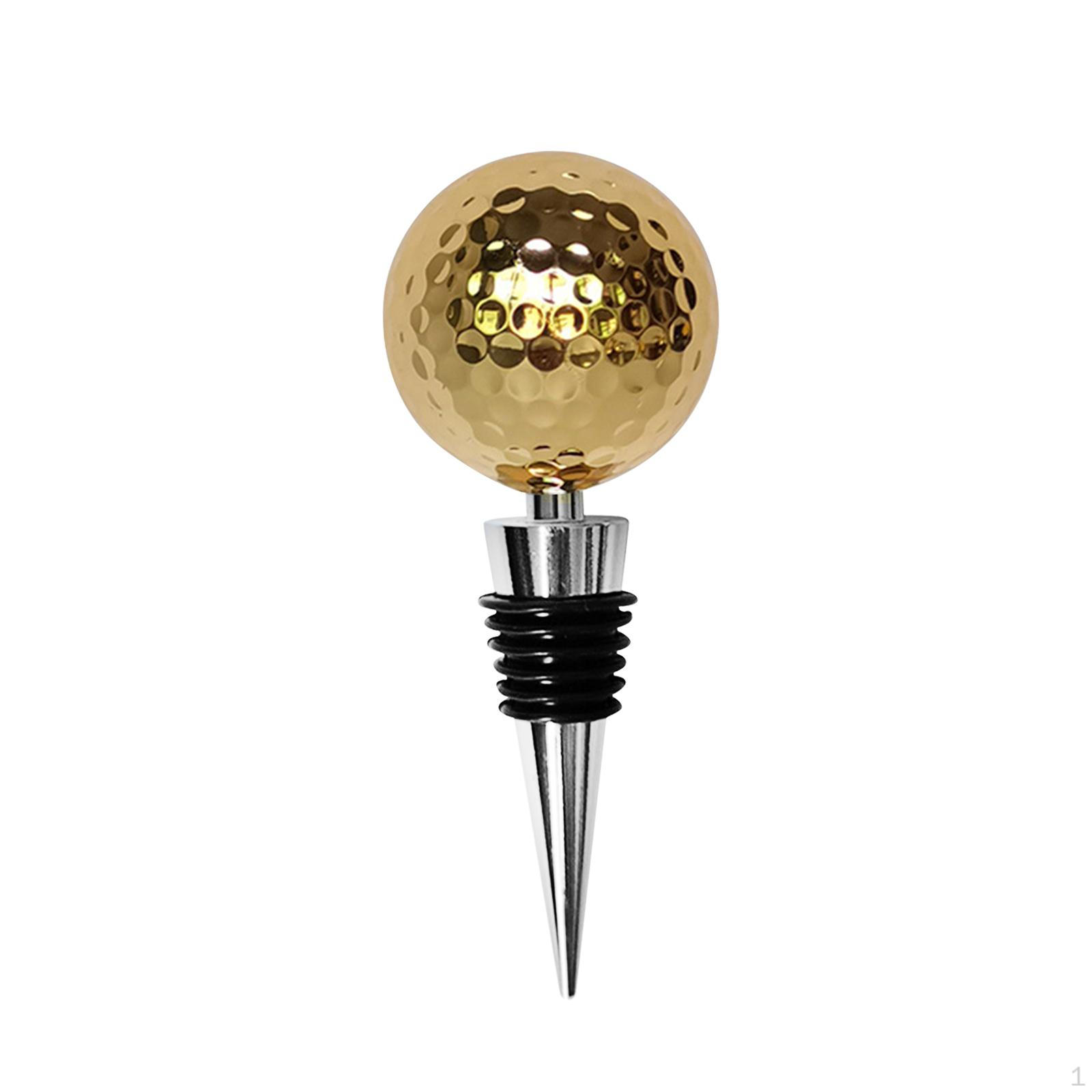 

Элегантная пробка для винной бутылки в форме мяча для гольфа - пробка высшего качества для домашнего развлечения золотистый