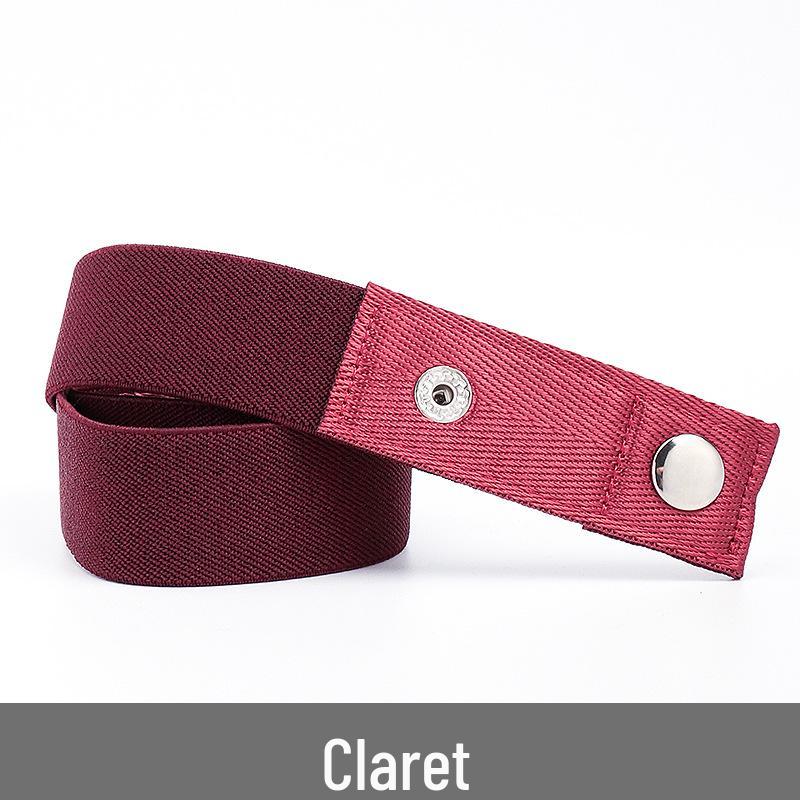 Lazy Unisex Elastic Belt: No-Tie, Seamless, Invisible Canvas Belt for Jeans