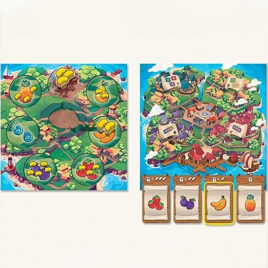 Korea Board Games Fruit Island Tycoon, popular Korean game