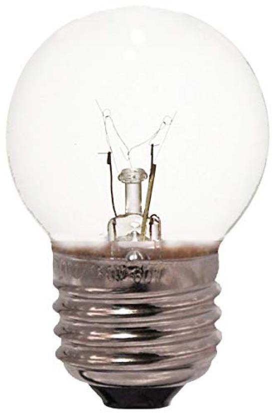 

7W Clear Mini Ball Bulbs, G40 BaseE26 Clear Transparent (25-Pack)