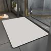Simple Pure Color Diatom Mud Mat Toilet Absorbent Quick Drying Mat Household Dirty and Non-slip Mat