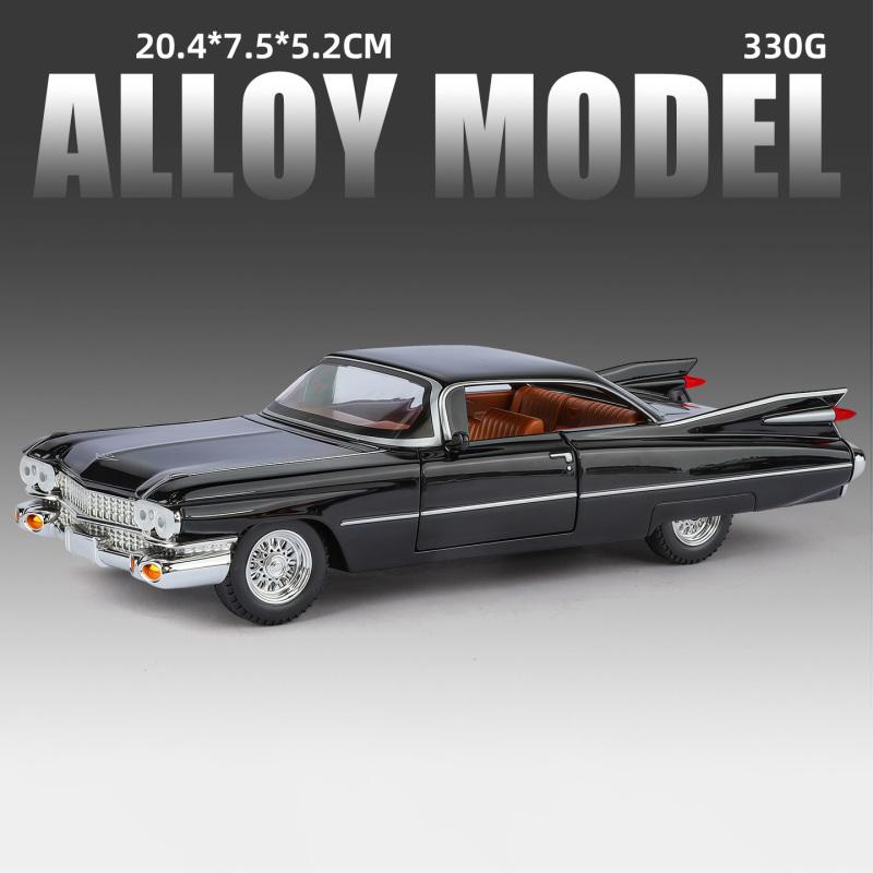 1:24 Cadillac Eldorado Biarritz 1959 Series 62 Latte Art Version Alloy Metal Diecast Model Car Decoration Desktop Display Gifts