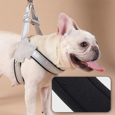 Y-shaped Pet Leash Breathable Mesh Chest Strap Reflective Pet Dog Harness for Small Medium Dogs Cat Vest Harnesses Puppy Chest Straps Bulldog Supplies