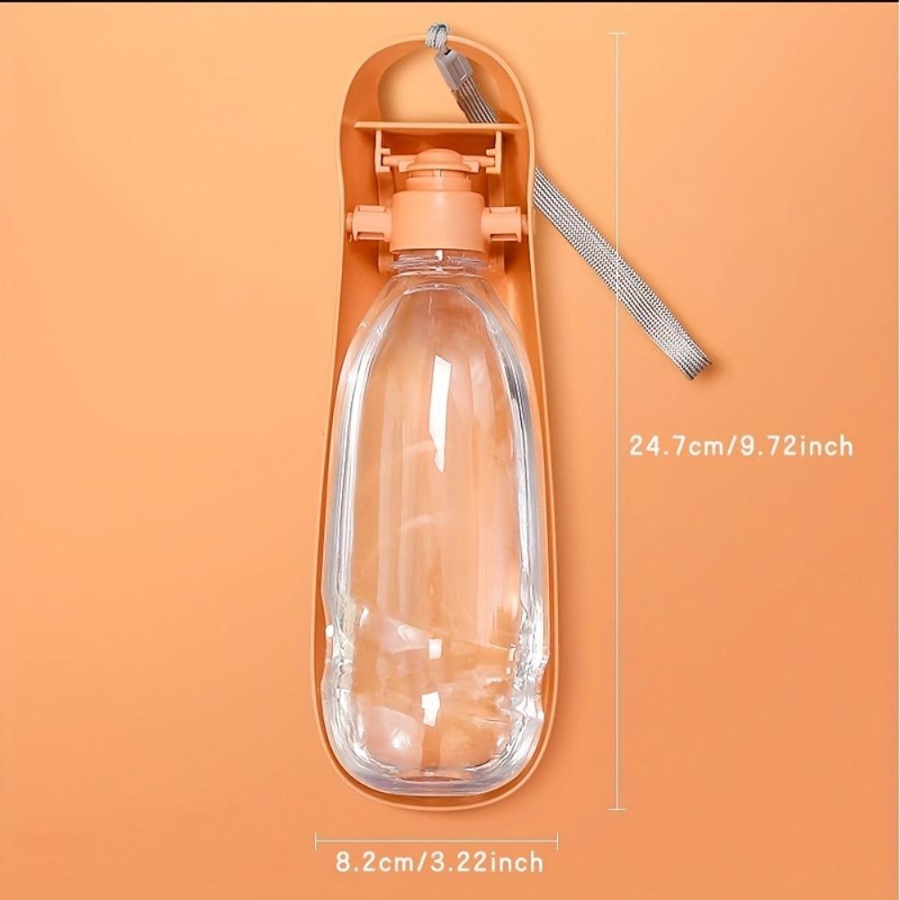 

Портативная бутылка для воды для домашних животных, складной дозатор воды для собак, миски для кормления, герметичная бутылка для воды для путешествий с собаками, для прогулок, походов 550ml оранжевый