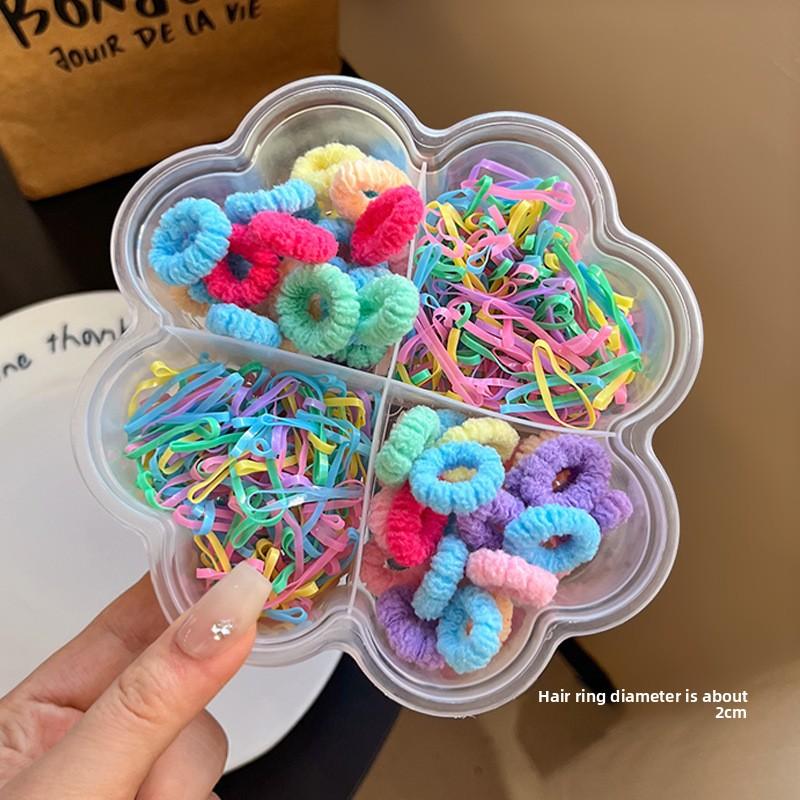 Bonbonfarbenes Kinder-Haarschmuck-Set: Süße, haarschonende elastische Haargummis für Kleinkinder & Mädchen – Perfekte Geschenkbox
