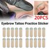 20Pcs Adhesive Tattoo Practice Sticker Eyebrow Line Practice Stickers  Makeup Tattoo Training