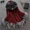Women Faux  Coat Elegant Thick Warm Fashion Outerwear Long Fake Jacket