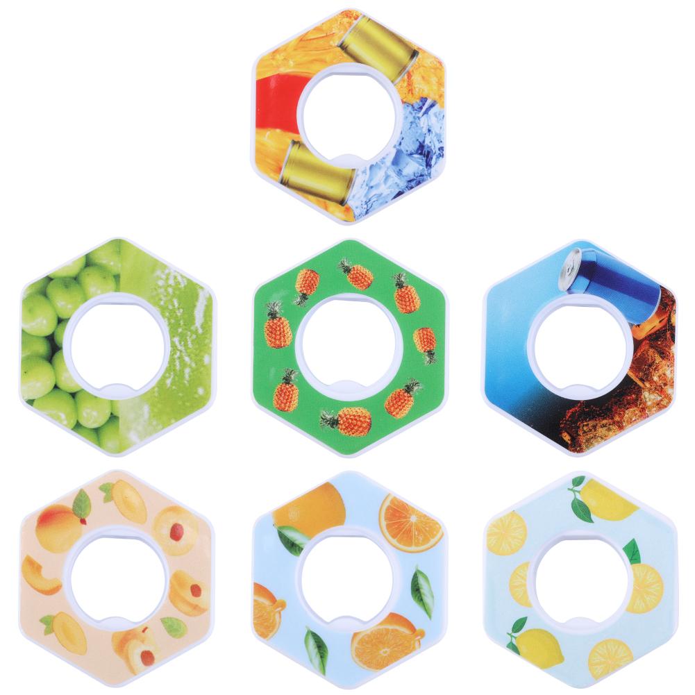 1/7PCS Flavor Pods Sports Water Bottle with Aroma Circular Pod Tritan Cup Flavor Rings Flavor Pods Sports Bottles Accessories