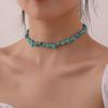 Irregular Turquoise Neck Chain Necklace, Popular New Handmade Personalized Items