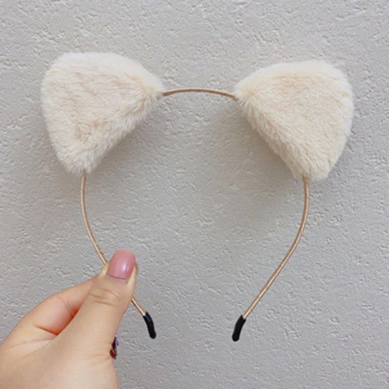 Glitzerndes süßes Katzenohren-Stirnband, Kitty-Stirnband, Damen, Mädchen, Kinder, glitzerndes Haar, Metallreifen, glänzende Haarbänder, Haar-Accessoires
