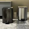 Kitchen Waste Bins Stainless Steel Wastebin Foo Waste Disposal Baskets Anti Odor Garbage Bin Office  Wastebasket Large Capacity