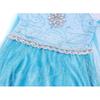 Frozen Elsa Costume Set 7-8 Years 130cm Blue + Party Accessories (Wig/Crown/Scepter/Gloves) Halloween Carnival Christmas Gift