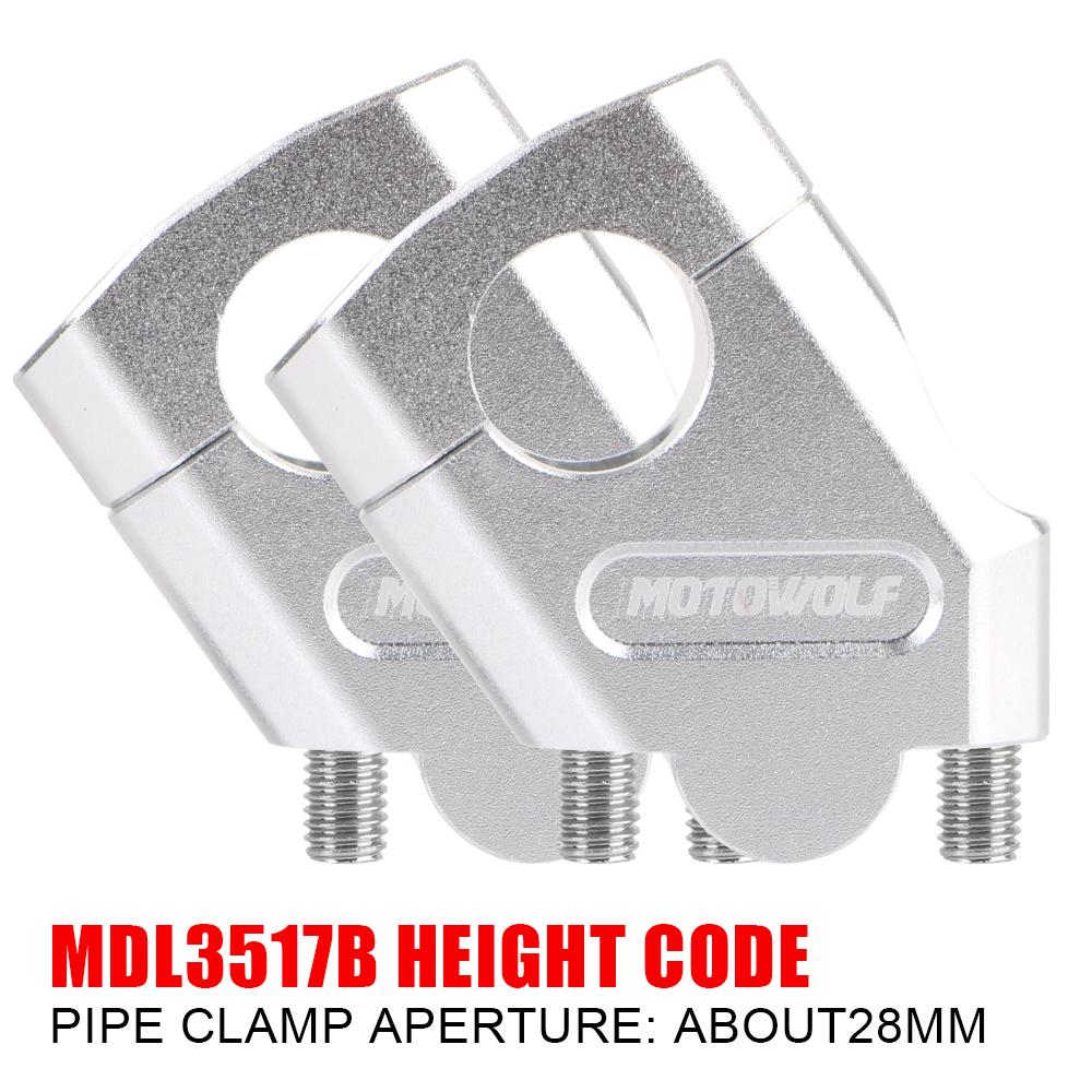 Motocross Handle Clamp For Yamaha For BMW Motorbike Accessories Mount Pit Bike Universal 22mm 28mm Extend Adapter Motorcycle Handlebar Riser