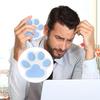 Squishy Cat Paws Squishy Toy 14x14 Cm Sky Blue Stress Relief Squeeze Toy Soft Cat Paw for Kids and Adults