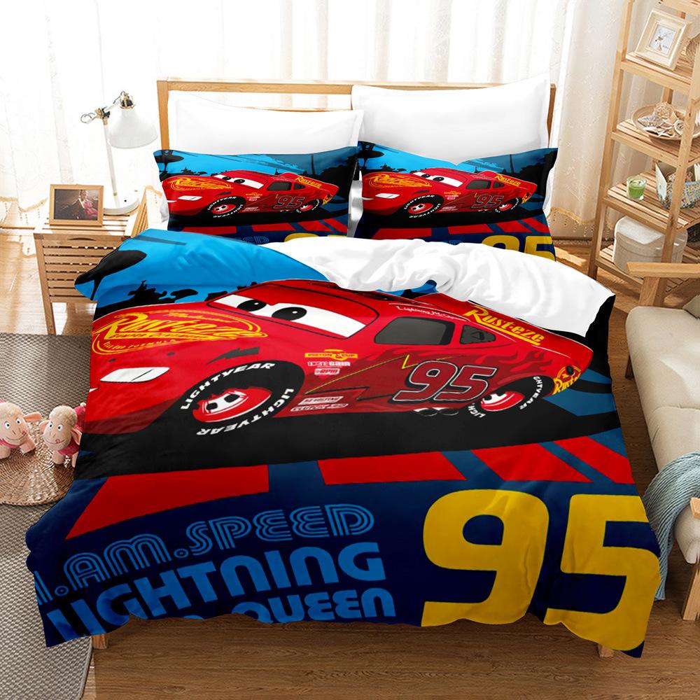 Cars 3D Digital Printing Three-Piece Set