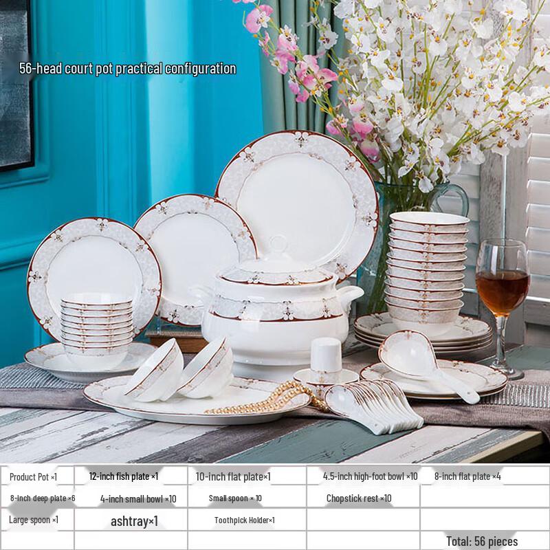 

Набор столовой посуды JANLA Jingdezhen в стиле европейского барокко