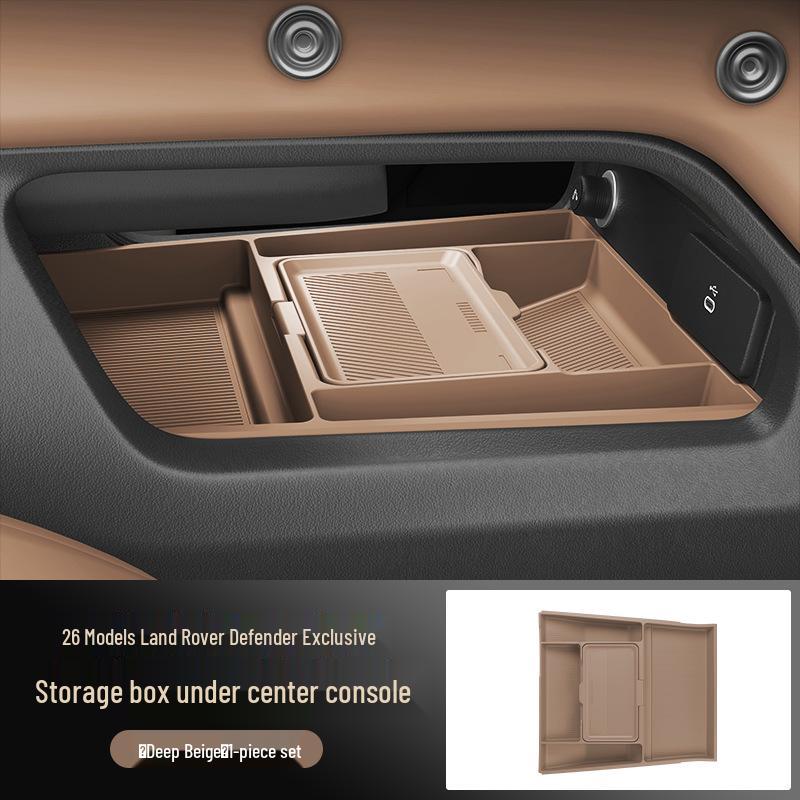 Land Rover Defender Multifunctional Center Console Storage Box and Glasses Holder for 26 Models
