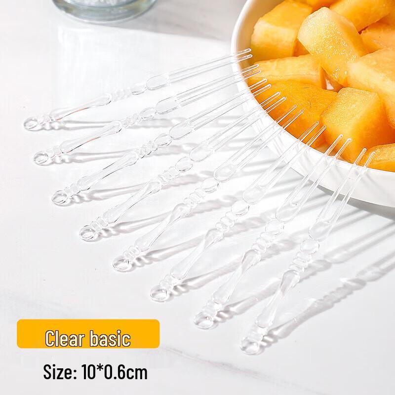 Disposable Bamboo-Style Fruit Forks