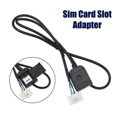 Adapter gniazda karty SIM do radia z systemem Android, multimediów, GPS, 4G, 20-stykowego złącza kablowego, akcesoriów samochodowych, przewodów, części zamiennych