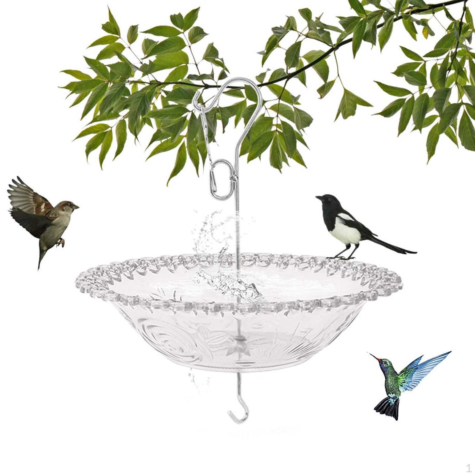 

Bird Feeder Birdhouse Decorative Unique Design Supplies Wind Holder Feeding Dish for Lovers сірий