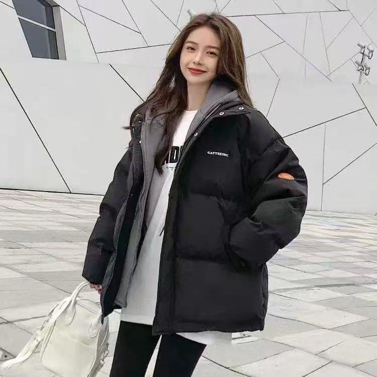 Women's Korean Style Winter Bread Coat - Short, Loose, Thickened Cotton-Padded Jacket