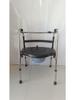 Foldable Stainless Steel Walker with Seat for Elderly - Outdoor, Pushable, Four-Wheel Cane