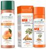 Biotique Bio Apricot Refreshing Body Wash, 190ml And Biotique Bio Sandalwood 50+ SPF UVA/UVB Sunscreen Ultra Soothing Face Lotion, 120 Ml