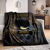1pc Batman Flannel Throw Blanket Lightweight Soft Warm All Season Blanket for Sofa, Bed, Travel, Camping L1024172